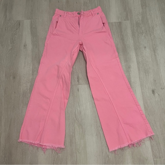 PINK ZARA JEANS SIZE US 2 - Picture 2 of 8